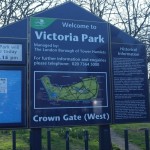 Victoria Park welcome sign